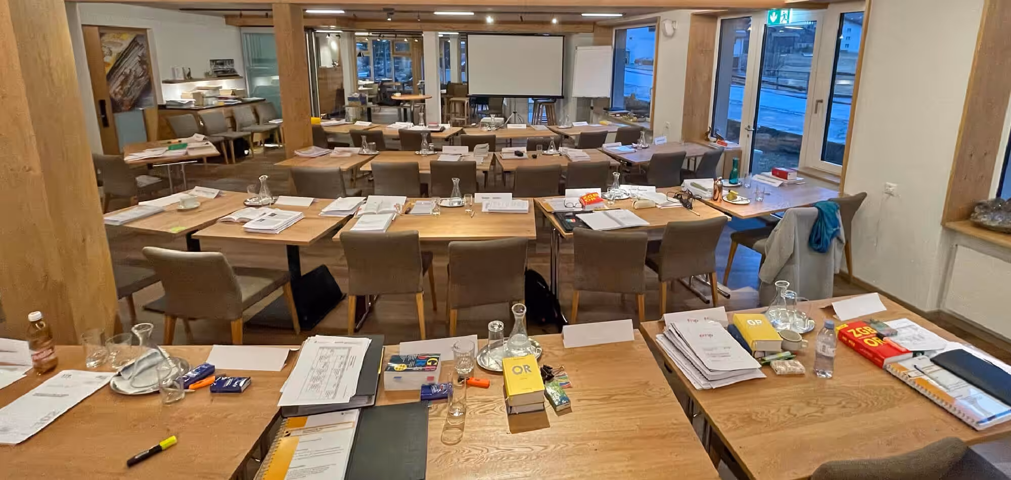 Arbeiten im Seminarraum